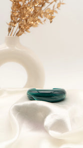 Jade Dome Resin Bangle